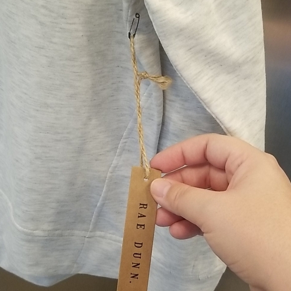 💕RAE DUNN💕 Raglan Merci Graphic Sweatshirt XL - Picture 6 of 11